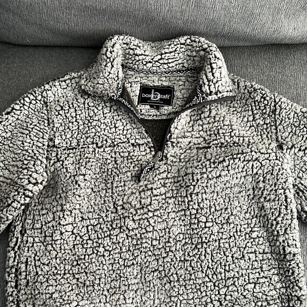 Boxer Craft 3-Quarter Zipper Pull Over Sherpa